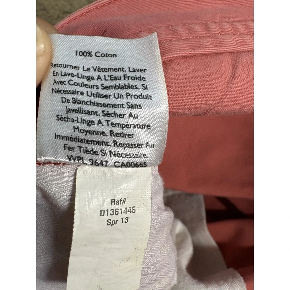 Eddie Bauer Legend Wash Mercer Shorts Women 4 Salmon Slash Pockets Outdoor - Picture 5 of 10